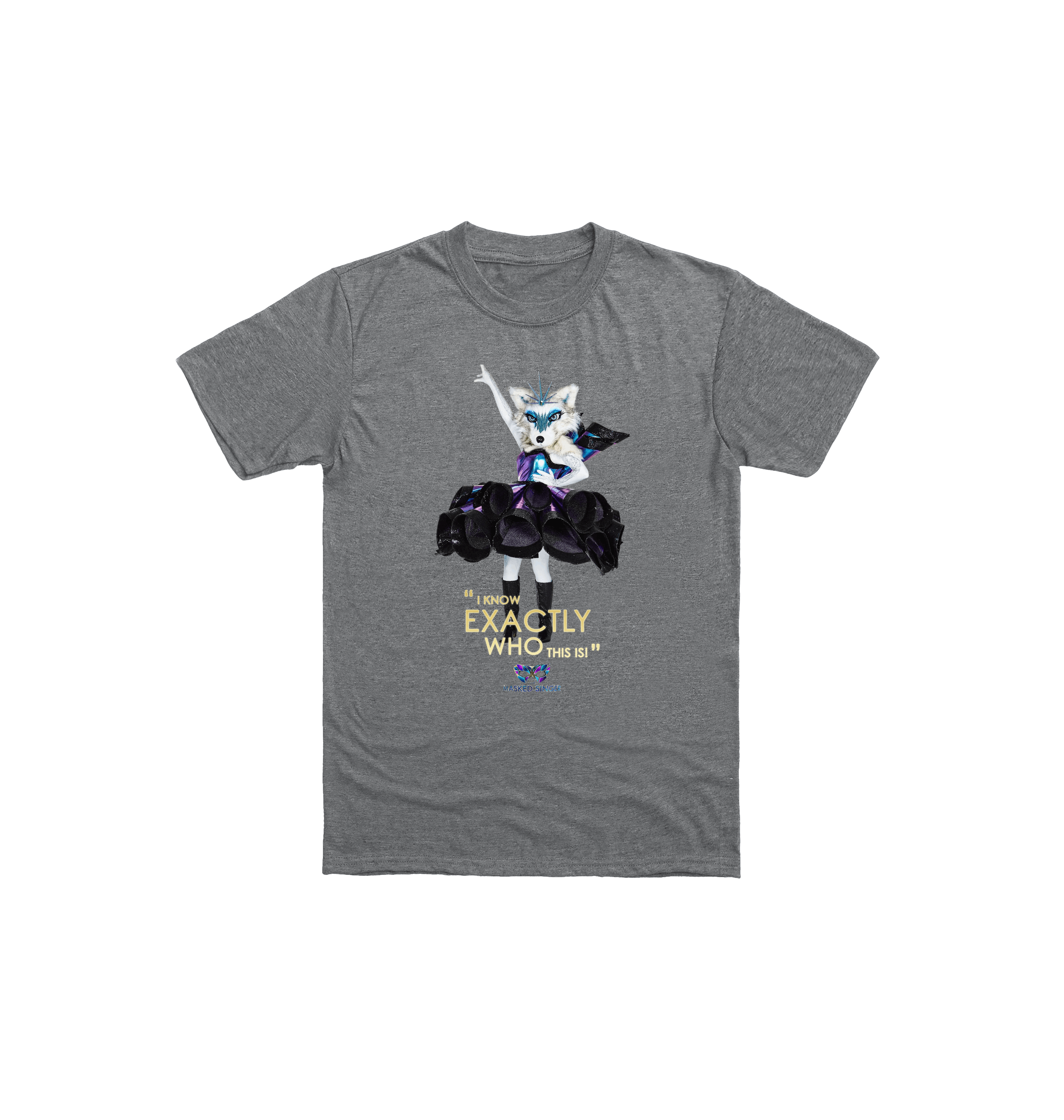 Graphite Heather Printed Kids T-Shirt Front